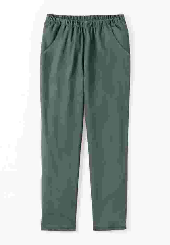 Straight Leg Fineline Pull-On Stretch Denim Jeans image number 3