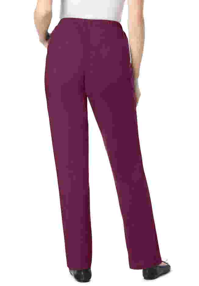 Straight Leg Fineline Pull-On Stretch Denim Jeans image number 1