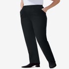 Straight Leg Fineline Pull-On Stretch Denim Jeans image number null