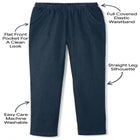 Straight Leg Fineline Pull-On Stretch Denim Jeans image number 3