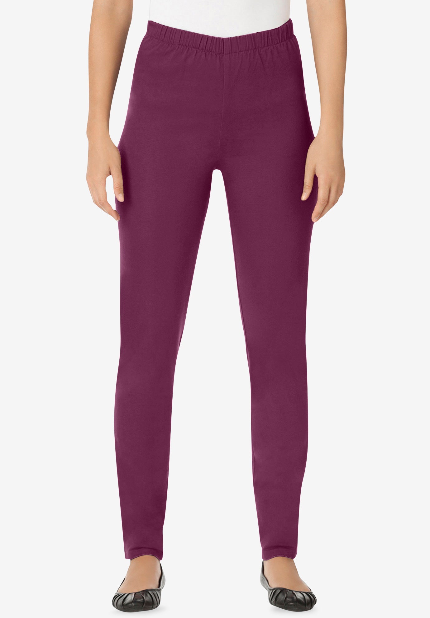 Pull-On Elastic-Waist Stretch Fineline Denim Jeans image number 0