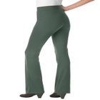 Stretch Ponte Knit Pull-On Bootcut Pants image number null
