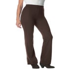 Stretch Ponte Knit Pull-On Bootcut Pants image number null
