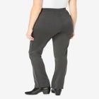 Stretch Ponte Knit Pull-On Bootcut Pants image number null