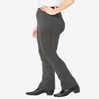 Stretch Ponte Knit Pull-On Bootcut Pants image number null