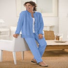 Knit Hassle-Free Pull-On Elastic-Waist Pants image number null