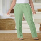 Knit Hassle-Free Pull-On Elastic-Waist Pants image number null