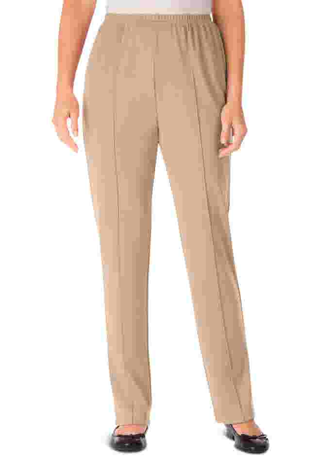 The Hassle-Free Elastic-Waist Soft Knit Pant image number 4