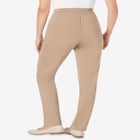 Knit Hassle-Free Pull-On Elastic-Waist Pants image number null