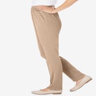 Knit Hassle-Free Pull-On Elastic-Waist Pants image number null