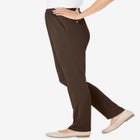 Knit Hassle-Free Pull-On Elastic-Waist Pants image number null