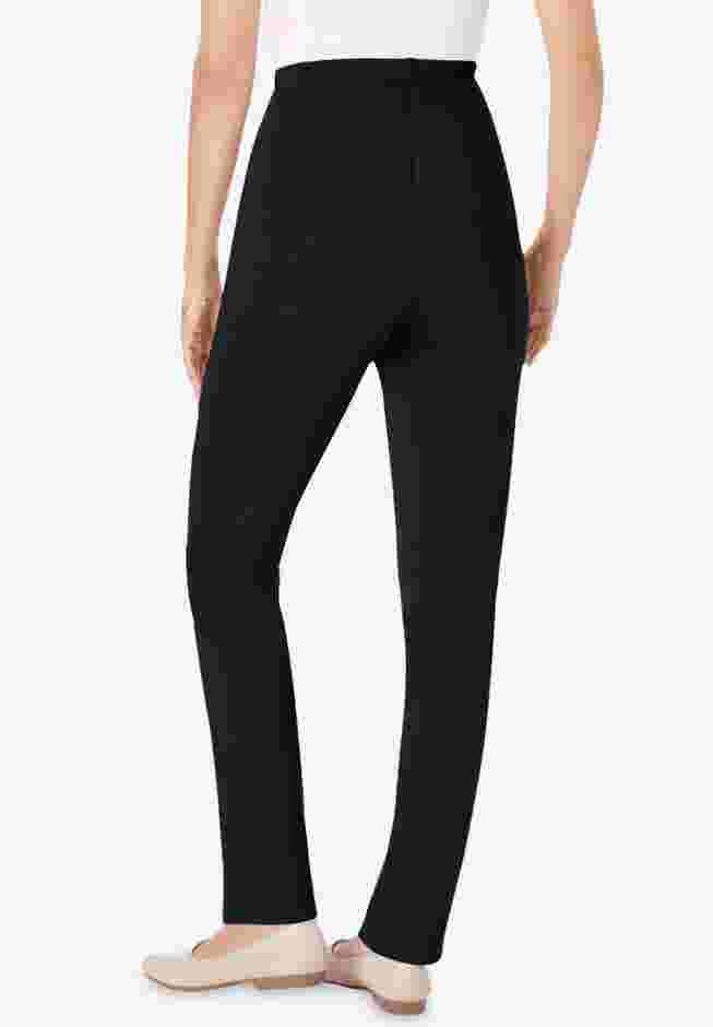 The Hassle-Free Elastic-Waist Soft Knit Pant image number 1