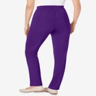 Knit Hassle-Free Pull-On Elastic-Waist Pants image number null