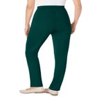 Knit Hassle-Free Pull-On Elastic-Waist Pants image number null
