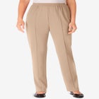 Knit Hassle-Free Pull-On Elastic-Waist Pants image number null