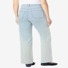 Stretch Denim Wide-Leg Five-Pocket Jeans image number null