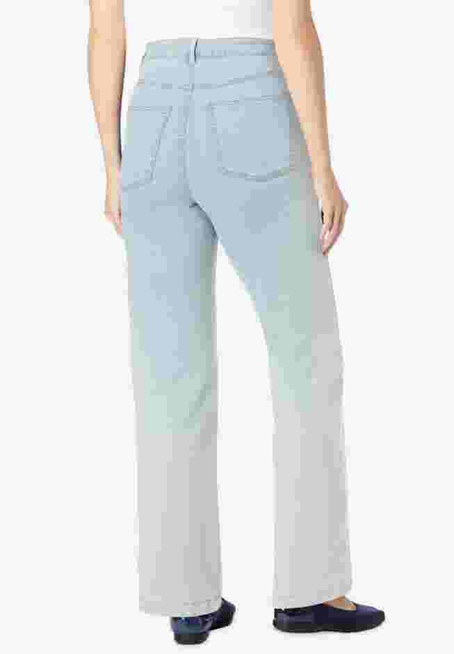 Wide-Leg Stretch Denim Jean image number 1