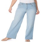 Stretch Denim Wide-Leg Five-Pocket Jeans image number 0