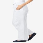 Stretch Denim Wide-Leg Five-Pocket Jeans image number null