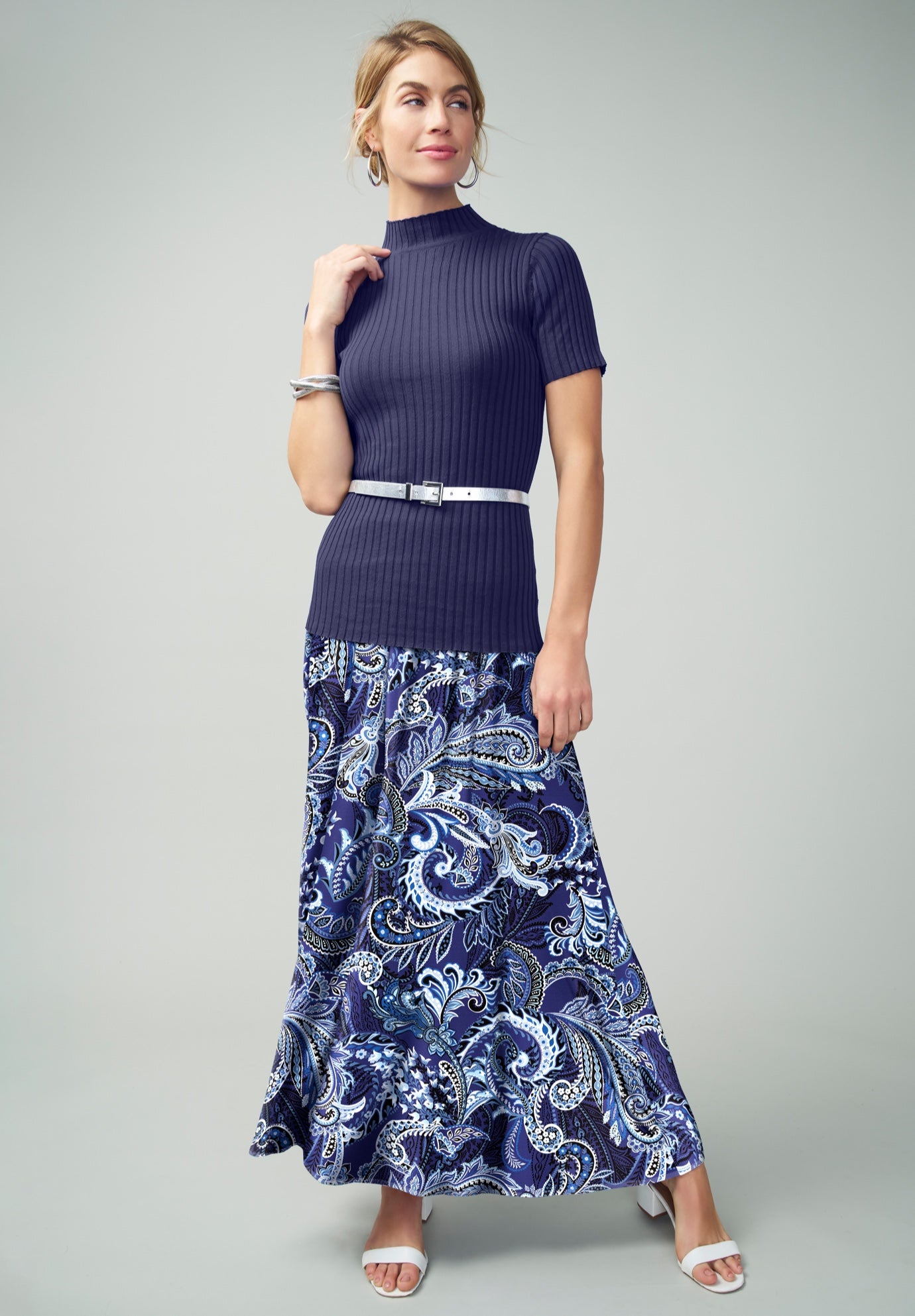 Everyday Stretch Knit Maxi Skirt image number 3