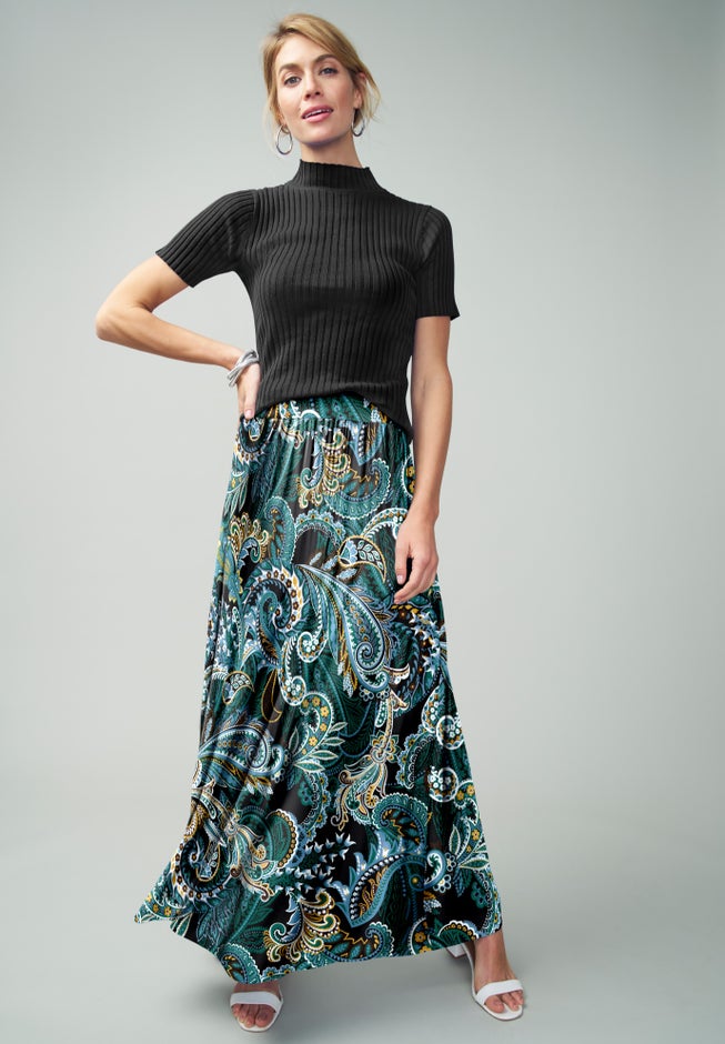 Everyday Stretch Knit Maxi Skirt image number 1