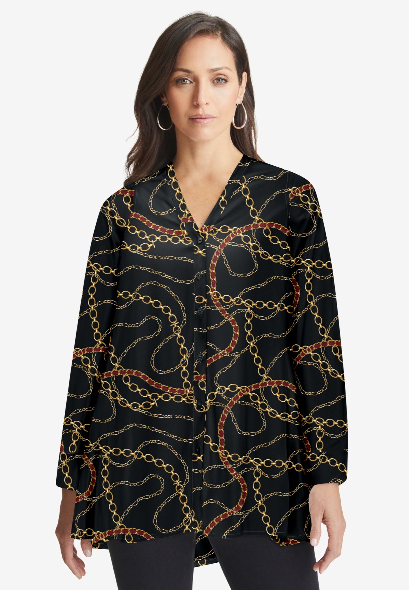 Georgette High Low Tunic image number 0