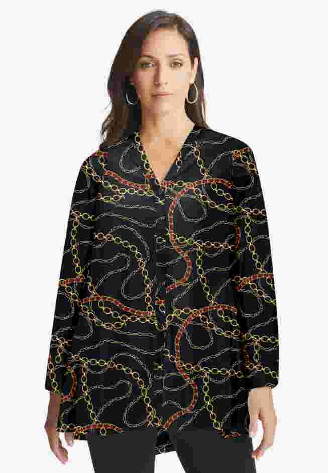 Georgette High Low Tunic image number 0