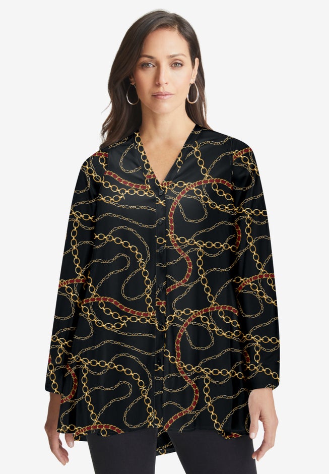 Georgette High Low Tunic image number 0