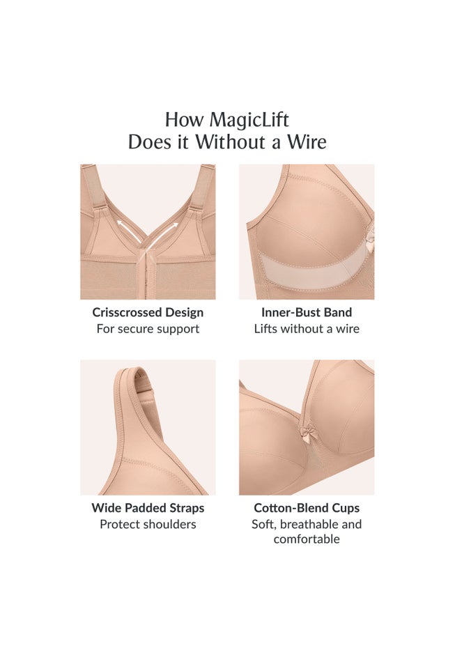 Glamorise® Magic Lift® Medium-Impact Wireless Sport Bra 1005 image number 4