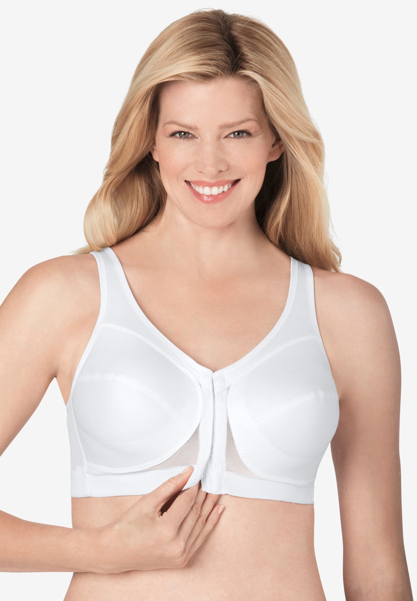 Glamorise® Magic Lift® Front-Close Posture Wireless Bra 1265 image number 1