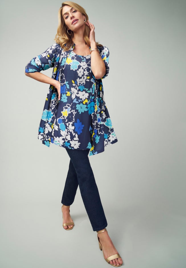 Georgette Button Front Tunic image number 3