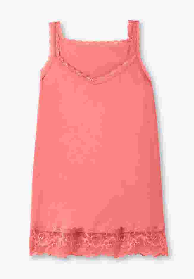 Lace-Trim V-Neck Tank image number 3