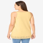 Lace-Trim V-Neck Tank image number null
