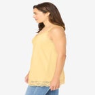 Lace-Trim V-Neck Tank image number null