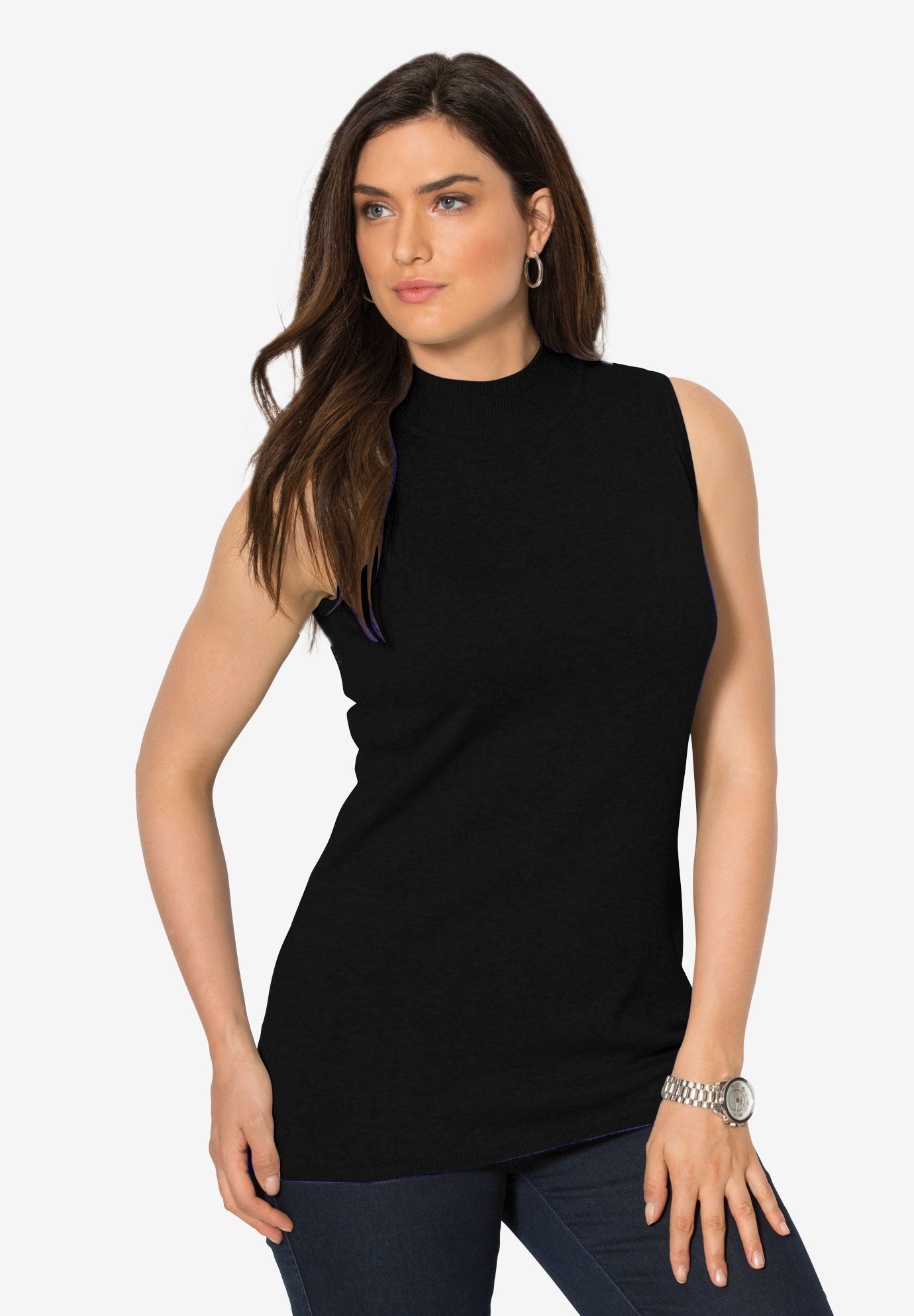 Fine Gauge Mockneck Sweater image number 0