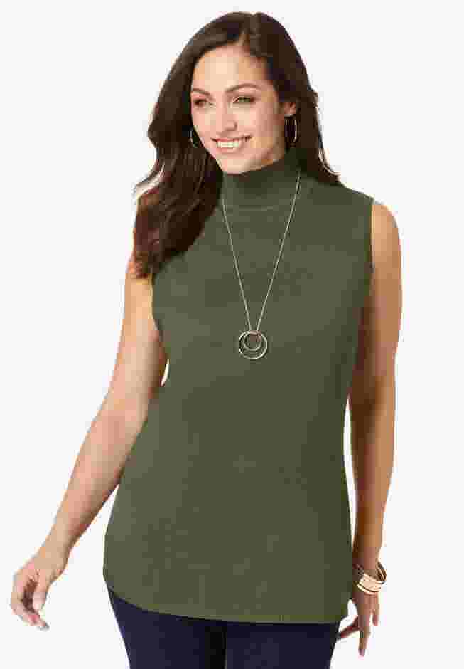 Fine Gauge Mockneck Sweater image number 0