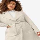 Drawstring Waist Dress Coat image number null