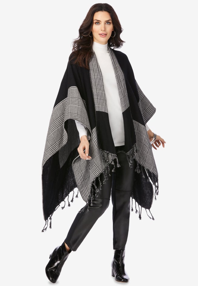 Plaid Ruana Shawl image number 0