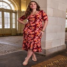 Stretch Knit Flounce Hem Maxi Dress image number 0