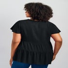 Lani Flutter Sleeve Tiered Top image number 1