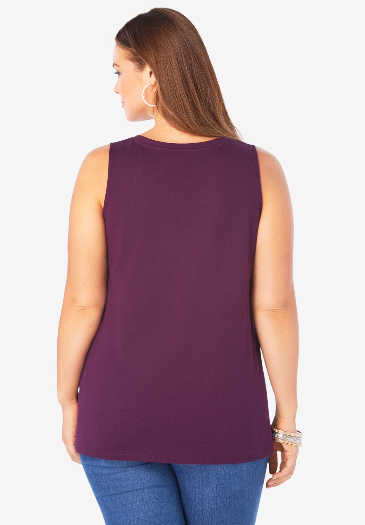 Plus Size Cotton Ultimate Swing Tank Top image number 1
