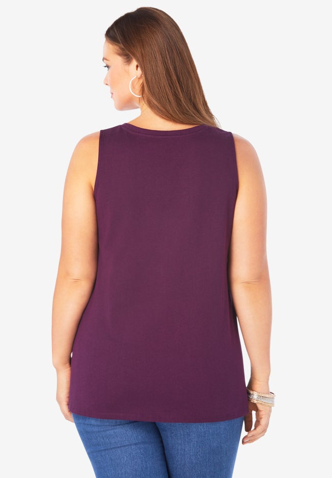 Plus Size Cotton Ultimate Swing Tank Top image number 1