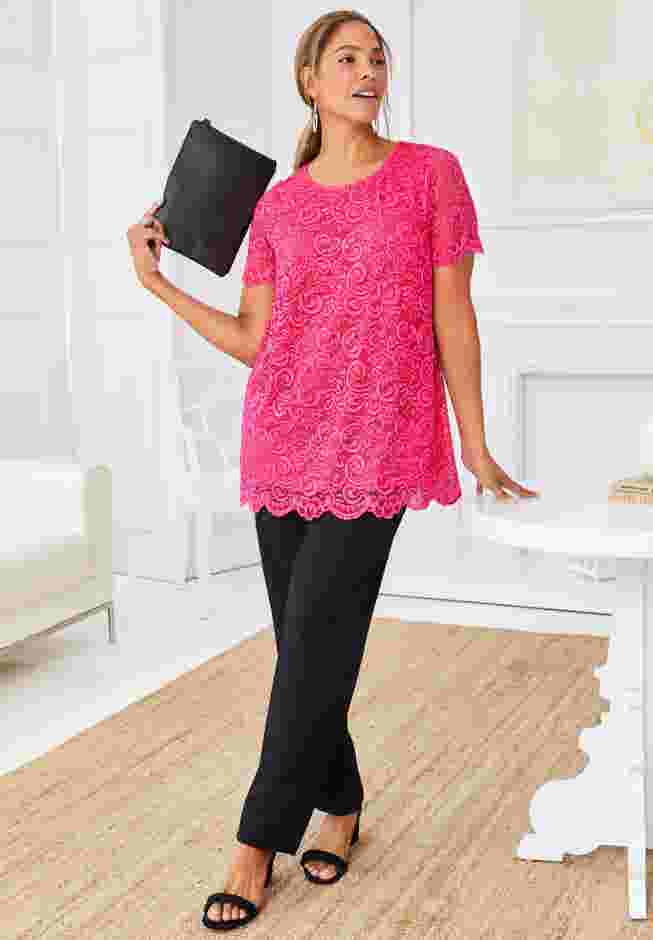 Stretch Lace Tunic image number 6