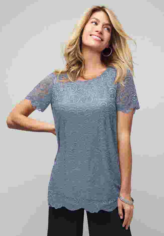 Stretch Lace Tunic image number 0