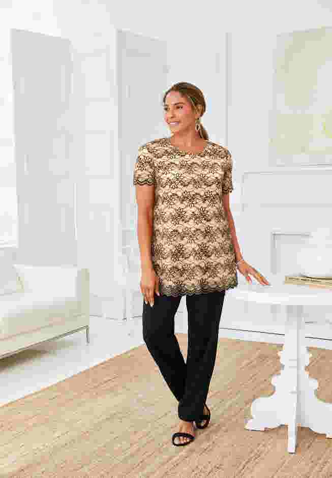 Stretch Lace Tunic image number 0