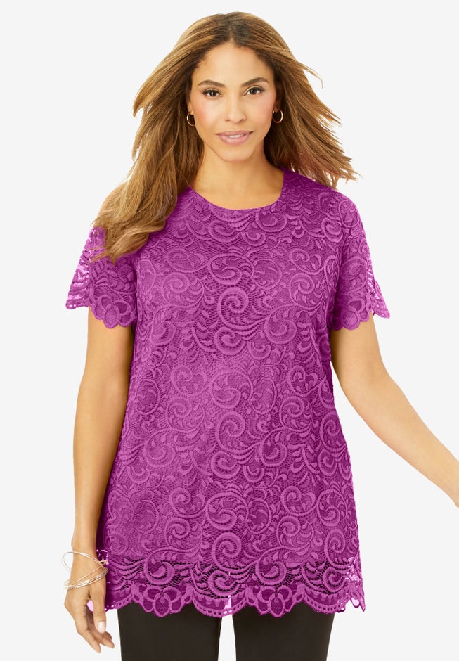 Stretch Lace Tunic image number 0