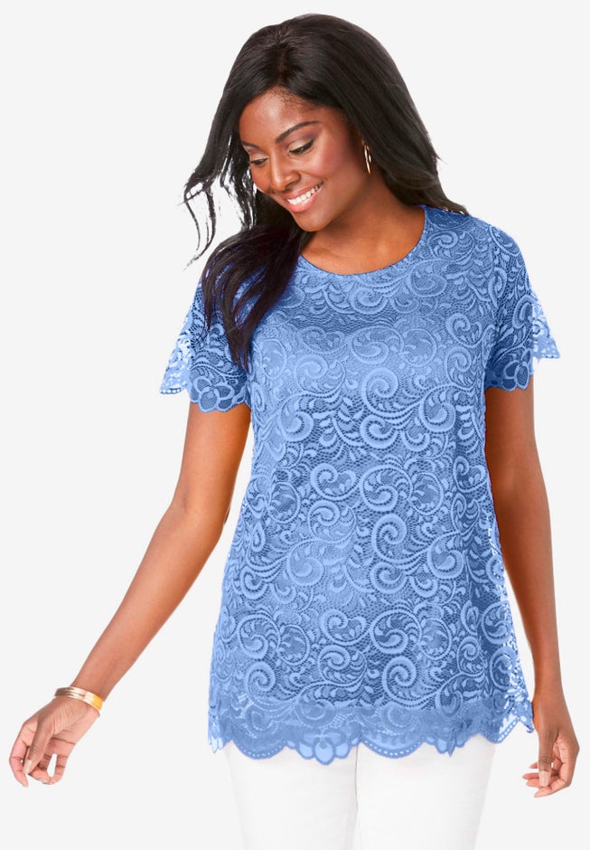 Stretch Lace Tunic image number 0