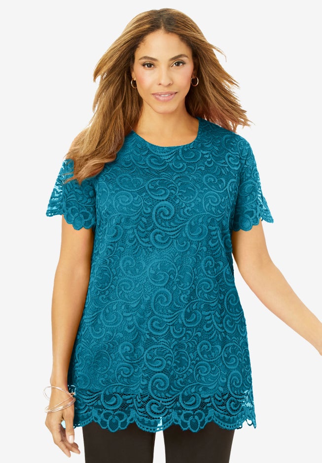 Stretch Lace Tunic image number 0
