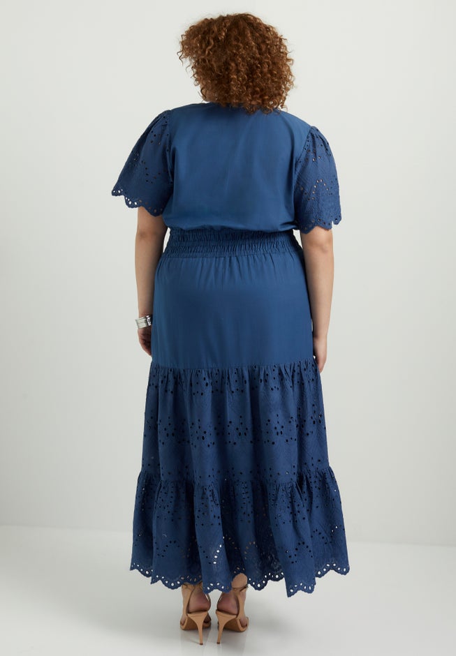 Eyelet Tiered Dress image number 1