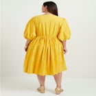 Lace-Trimmed Tiered Midi Dress image number null